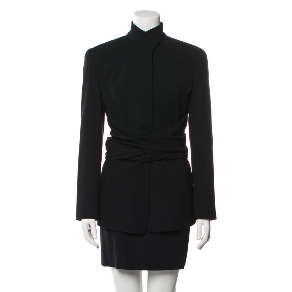 Donna Karen Virgin Wool Skirt Suit